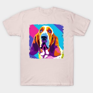 Basset Hound Pop Art - Dog Lover Gifts T-Shirt